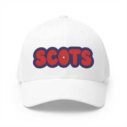 Saint Paul Highland Park Scots White Embroidered Cap - Structured Baseball Hat