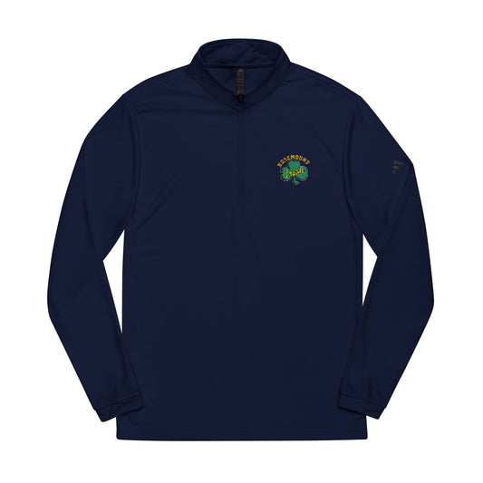 Embroidered Shamrock Quarter-Zip Pullover — adidas® Performance Golf Top