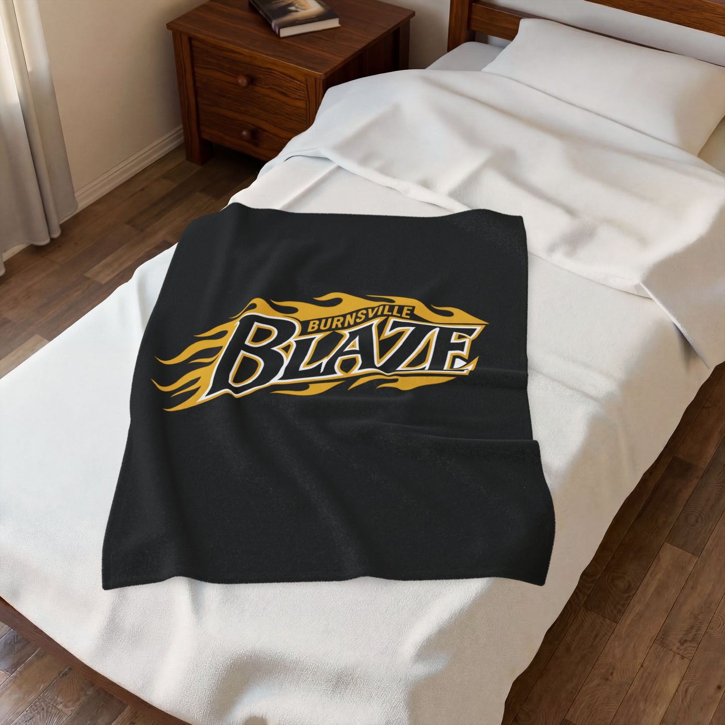 Burnsville Blaze Cozy Velveteen Plush Blanket