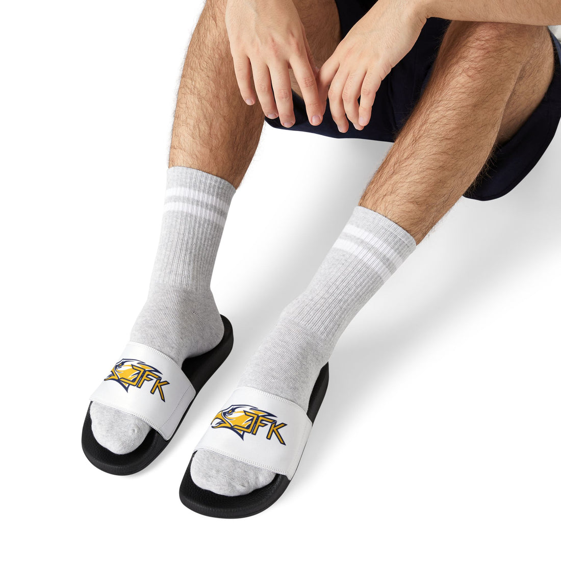 Bloomington Kennedy Eagles Men's Removable-Strap Casual Sandals for Summer Adventures