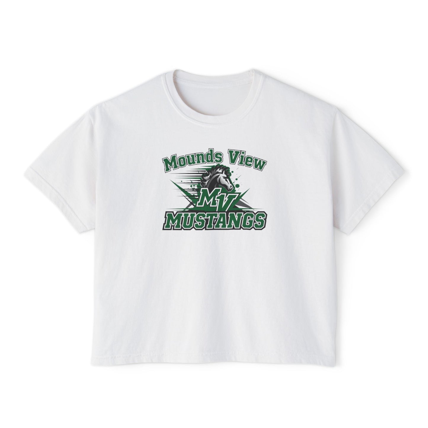 Mounds View Mustangs Casual Women's Boxy Tee