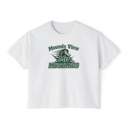 Mounds View Mustangs Casual Women's Boxy Tee