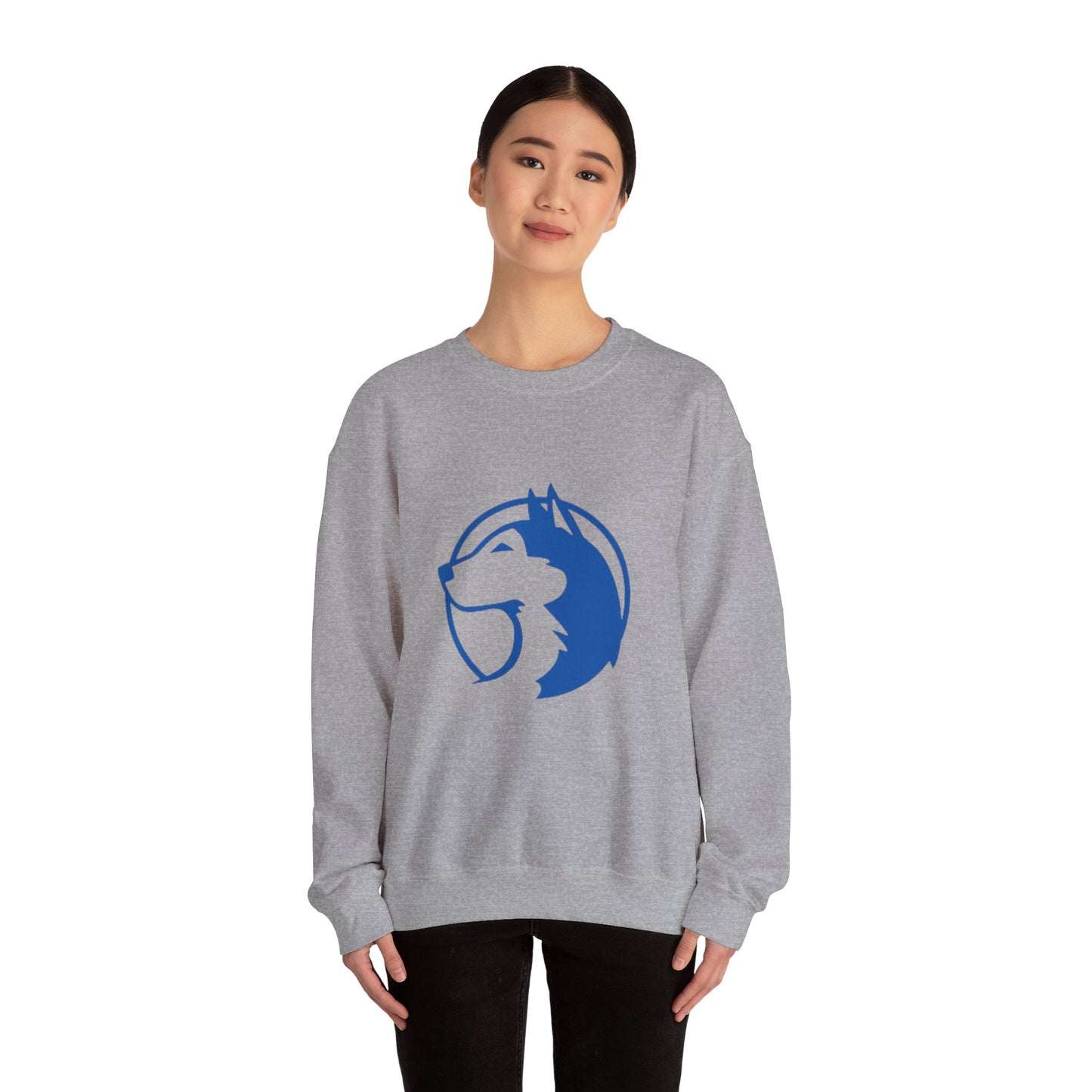 Saint Anthony Huskies Unisex Heavy Blend™ Crewneck Sweatshirt - Cozy Graphic Fashion