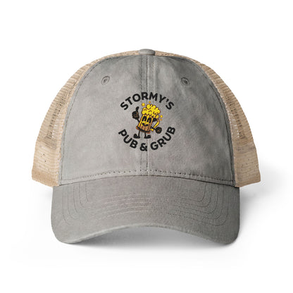 Stormy's Pub & Grub Women's Washed Mesh-Back Cap