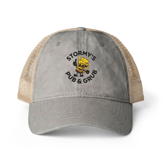 Stormy's Pub & Grub Women's Washed Mesh-Back Cap