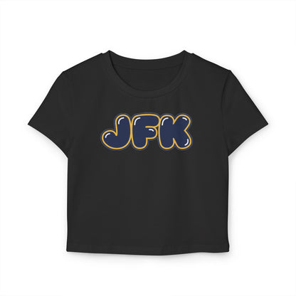 Bloomington Kennedy JFK  Eagles Women’s Baby Tee - Retro Graphic Top for Casual Vibes