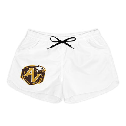 Apple Valley Eagles White Women's Casual Shorts