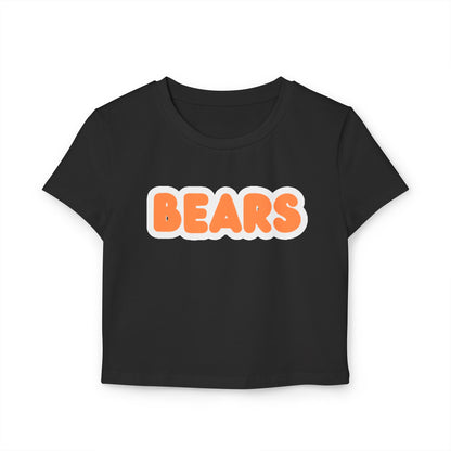 White Bear Lake Bears Women’s Baby Tee - Retro Graphic Top for Casual Vibes