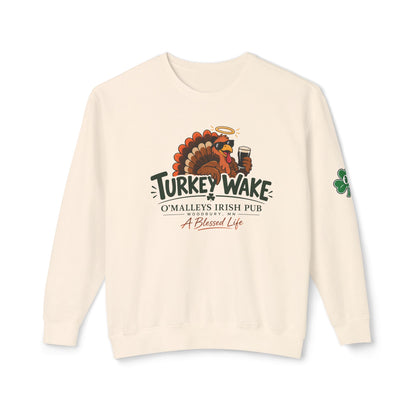 Turkey Wake Irish Pub Thanksgiving Crewneck Sweatshirt