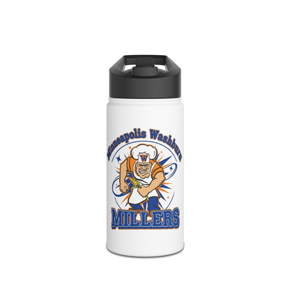Minneapolis Washburn Millers Water Bottle, Motivational Hydration Bottle, Sports Water Bottle
