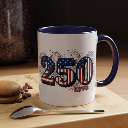 Patriotic Coffee Mug - Americas 250th Anniversary