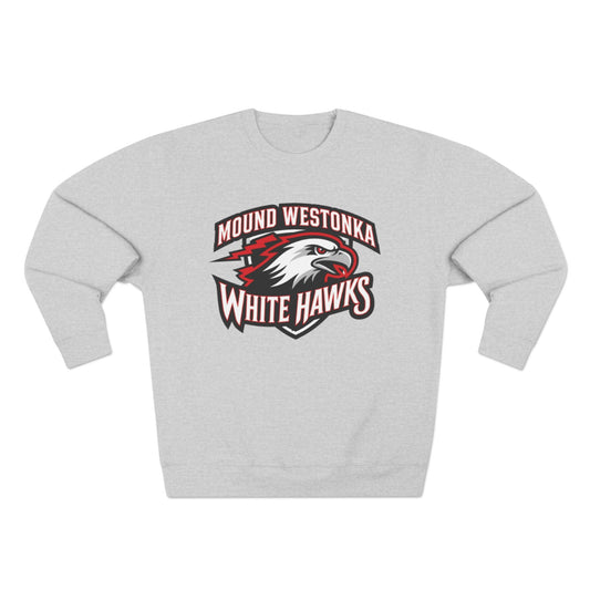 Mound Westonka White Hawks Unisex Crewneck Sweatshirt  - Cozy Everyday Wear