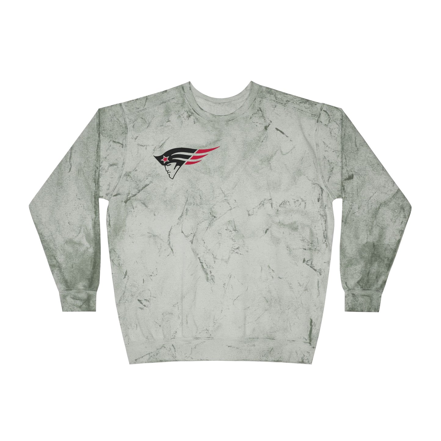 Saint Paul Central Minutemen Unisex Color Blast Crewneck Sweatshirt - Unique Abstract Design for Casual Comfort