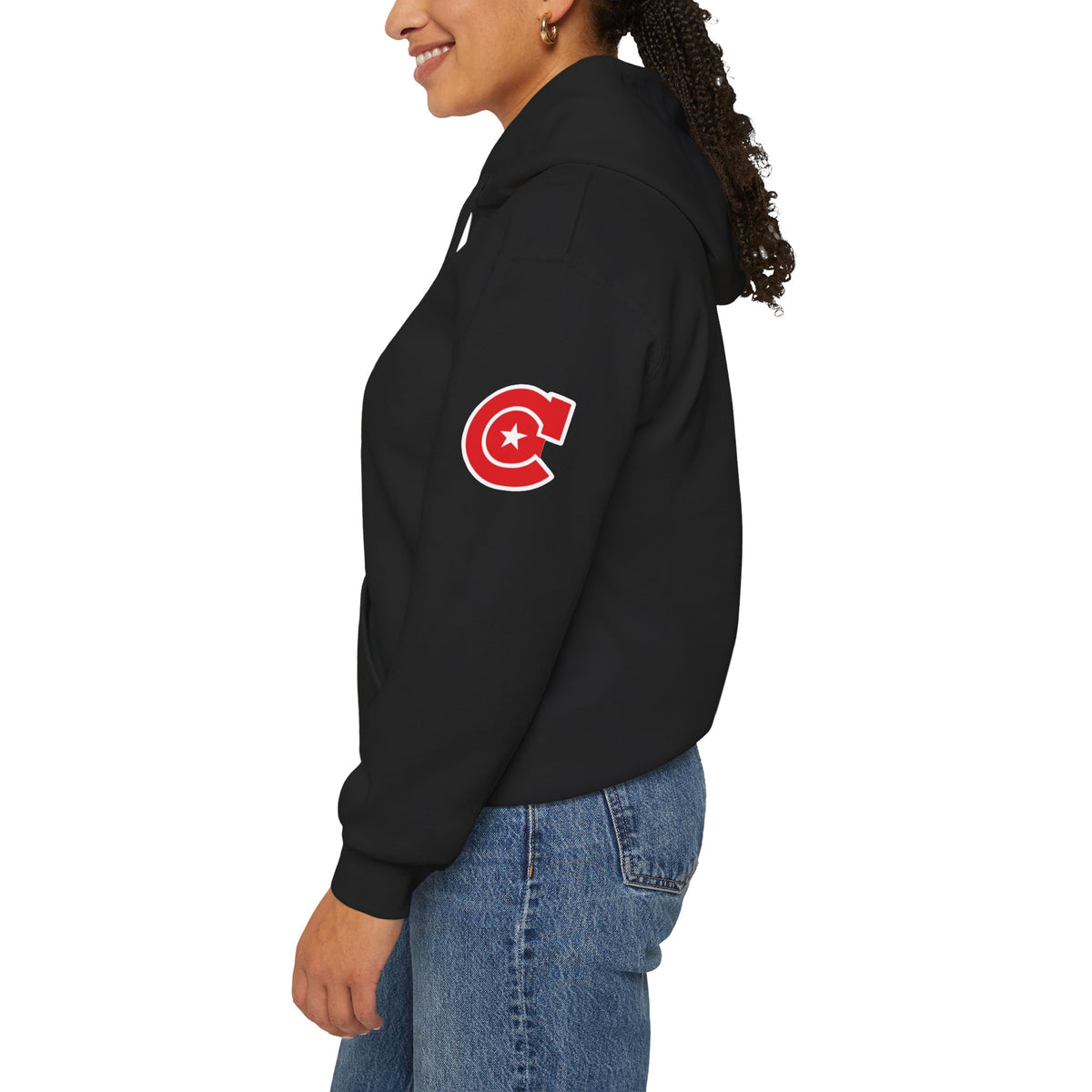 Minneapolis Camden Black Scripted Hoodie