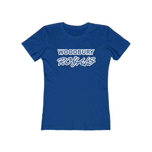 Woodbury Royals Women's Boyfriend Tee – Vintage Script School Spirit Shirt