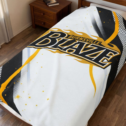 Burnsville Blaze Cozy Velveteen Plush Blanket