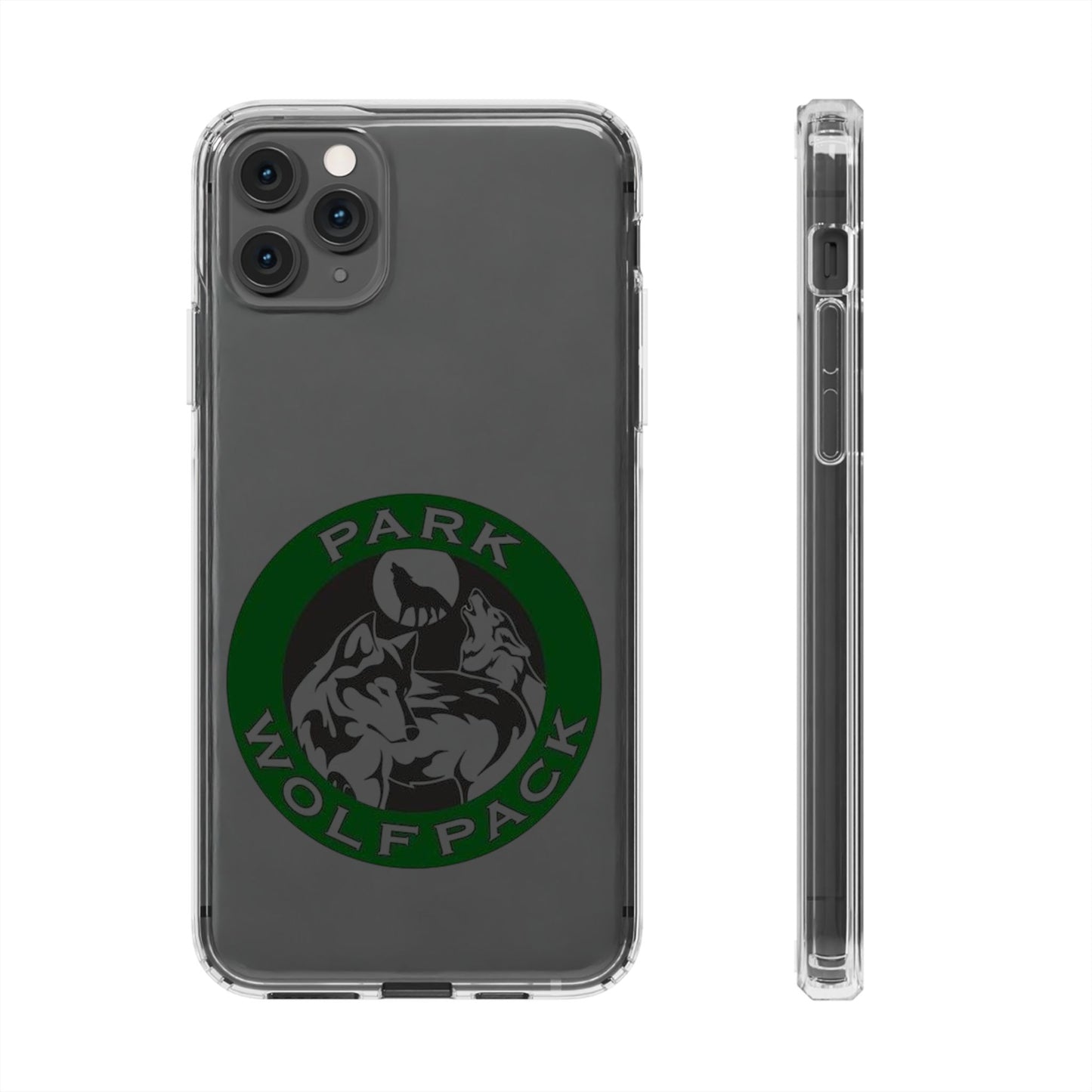 Custom Clear Phone Case - Park Wolfpack Design