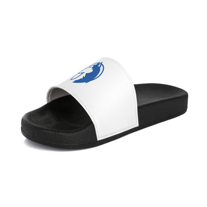 Saint Anthony Huskies Men's Slide Sandals - Casual Summer Footwear with Stylish Graphic Design
