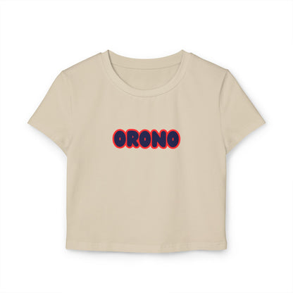 Orono Spartans Women’s Baby Tee - Retro Graphic Top for Casual Vibes