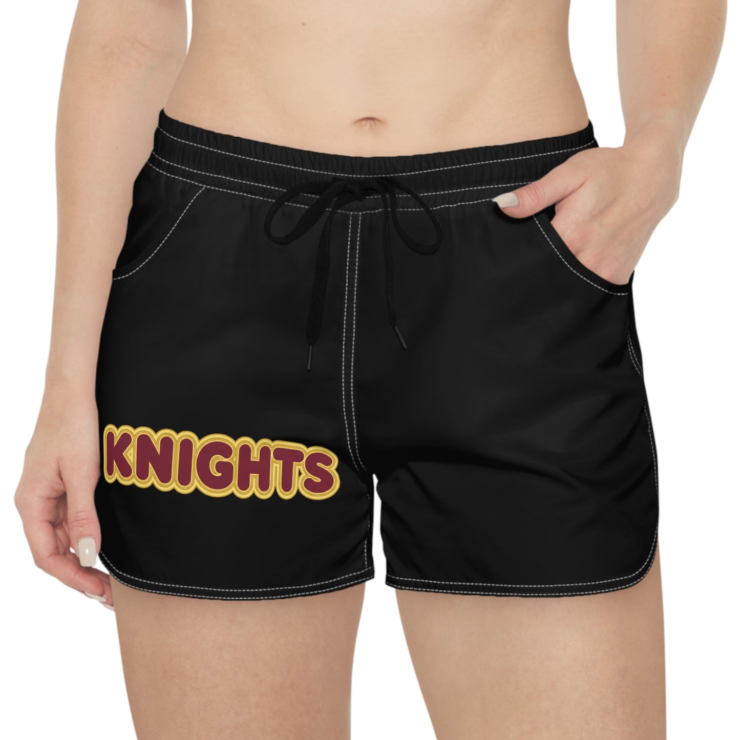Saint Paul Harding Knights Women's Casual Black Shorts