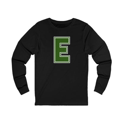Edina Hornets "E" Long Sleeve Tee with Green Hornet