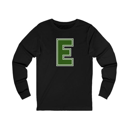 Edina Hornets "E" Long Sleeve Tee with Green Hornet