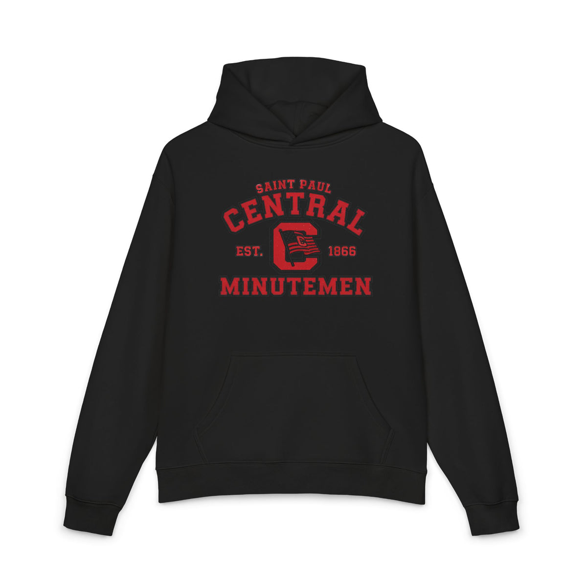 Saint Paul Central Hoodie — Vintage Collegiate School Spirit Pullover