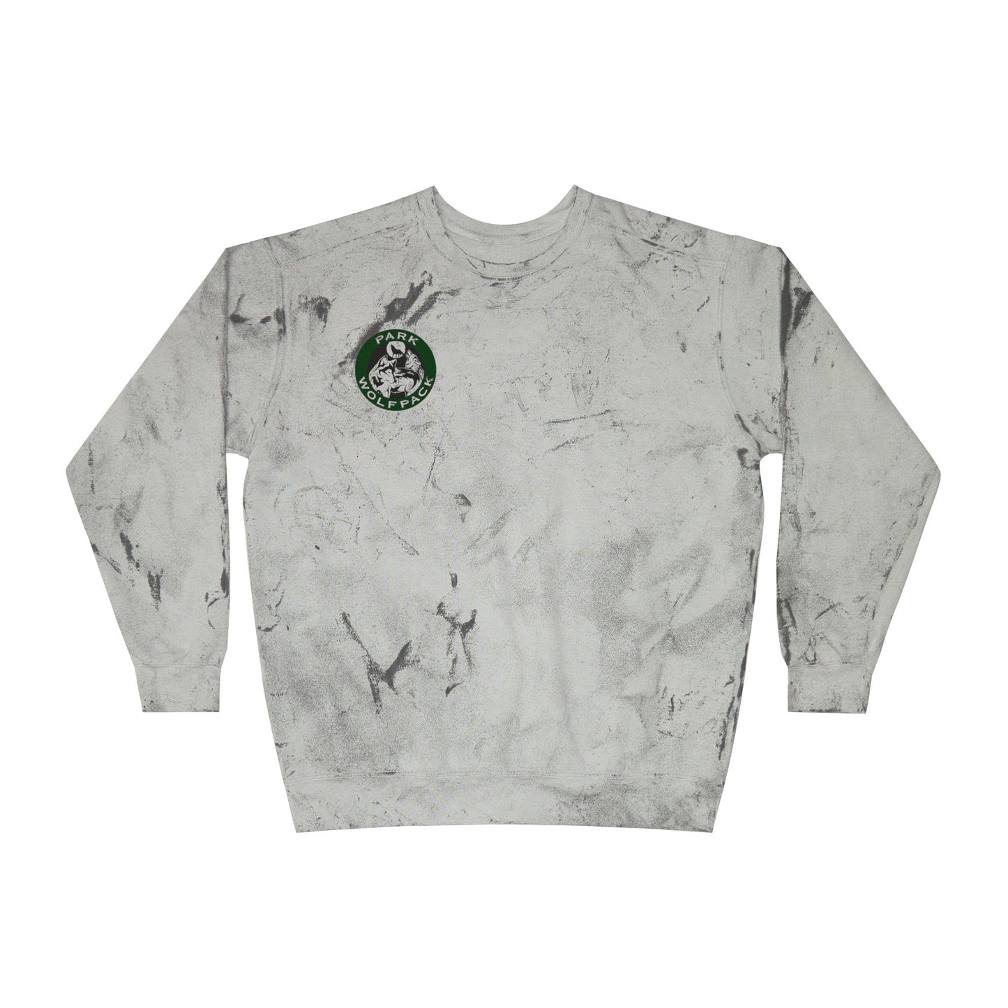 Park Wolfpack Unisex Color Blast Sweatshirt - Stylish & Cozy Marble Design for Casual Comfort