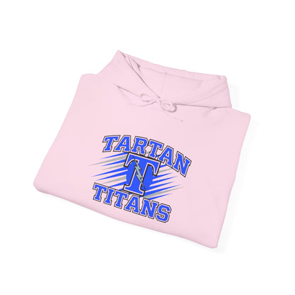 Unisex Heavy Blend Hooded Sweatshirt Tartan Titans - Perfect for Casual Comfort & School Spirit