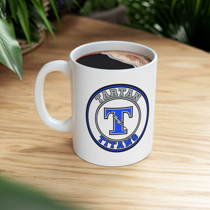 Tartan Titans Letter Ceramic Mug - 11oz & 15oz
