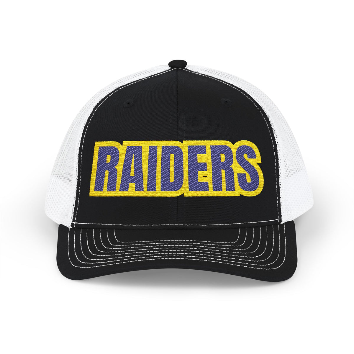Cretin Derham Hall Raiders Trucker Cap – Black and White Snapback Hat