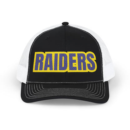 Cretin Derham Hall Raiders Trucker Cap – Black and White Snapback Hat