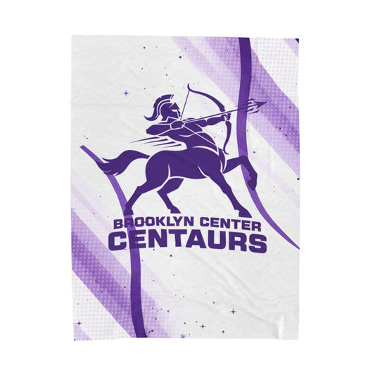 Brooklyn Center Centaurs Cozy Velveteen Plush Blanket - Perfect for Relaxation and Home Decor