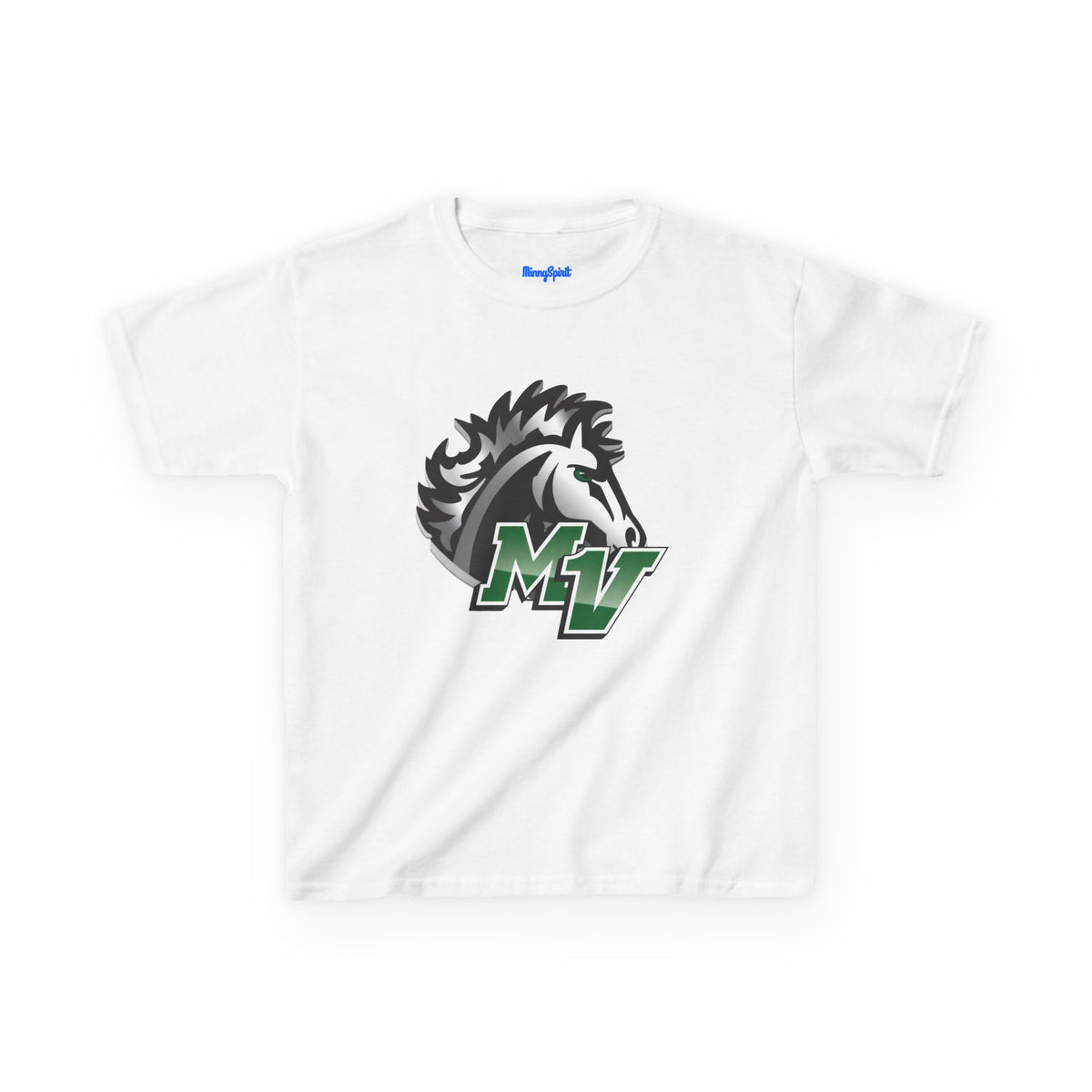 Mounds View Mustangs Logo Tee – Youth School Spirit Shirt