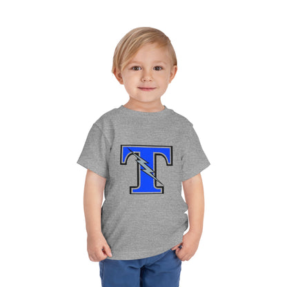 Tartan Titans Toddler Short Sleeve Tee - Fun Lightning Bolt Design