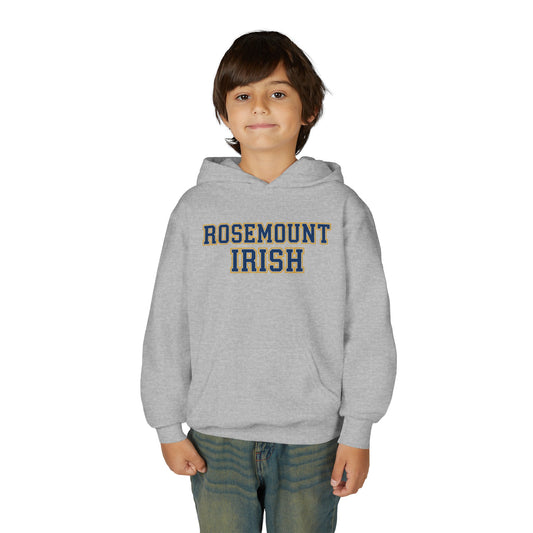 Rosemount Irish Youth Heavy Bold Text Blend Hoodie - Cozy & Stylish Sweatshirt for Kids