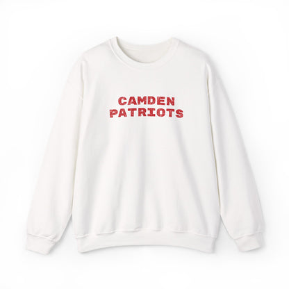 Minneapolis Camden Patriots Glitter Print Spirit Crewneck Sweatshirt