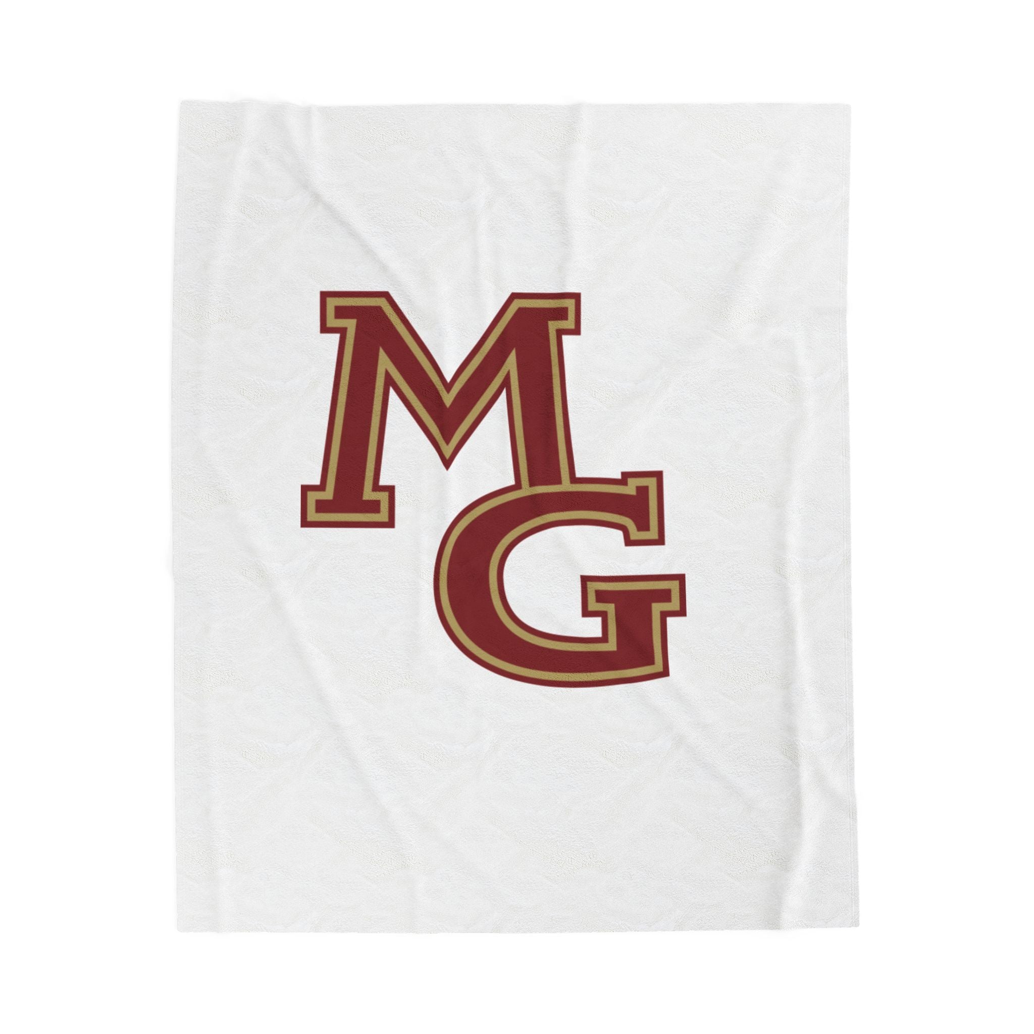 Maple Grove Crimson Velveteen Plush Blanket