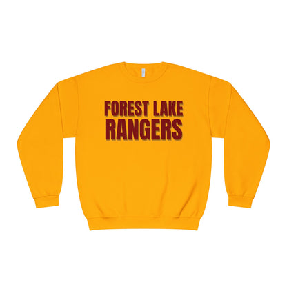 Forest Lake Rangers Crewneck Sweatshirt — School Spirit Pullover with FL Logo
