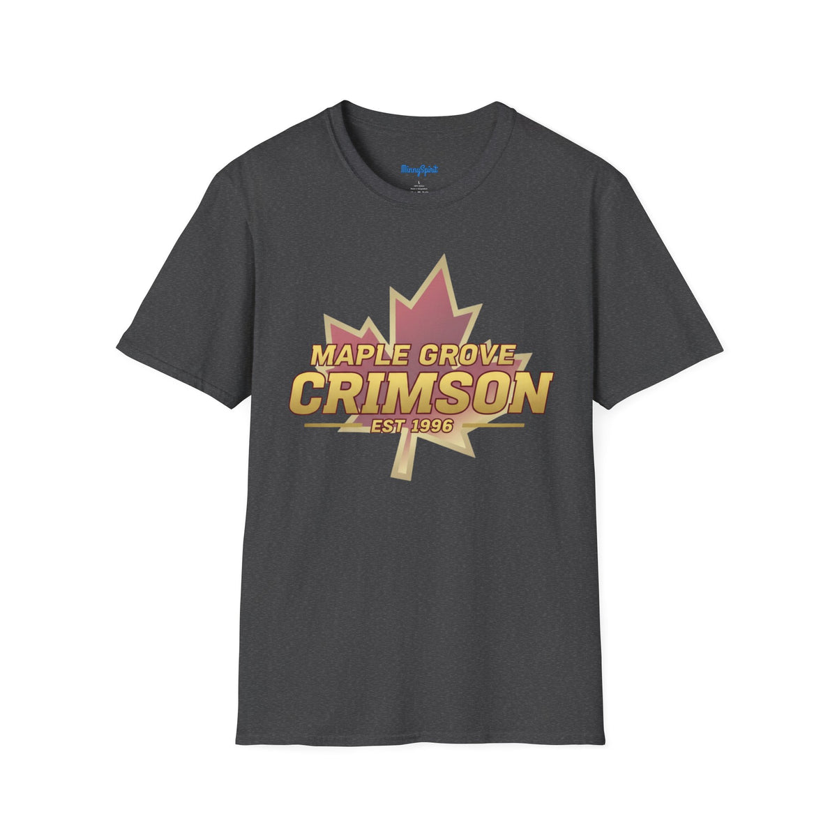 Maple Grove Crimson Est. 1996 Maple Leaf T-Shirt