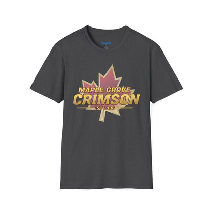 Maple Grove Crimson Est. 1996 Maple Leaf T-Shirt