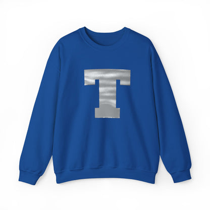 Tartan Titans Metallic T Blue Crewneck Sweatshirt
