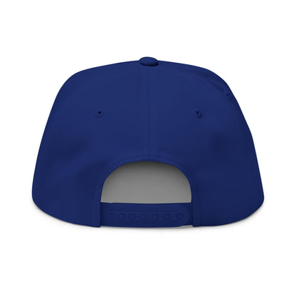 Minneapolis Washburn Millers Embroidered BlueText Flat Bill Cap — School Spirit Snapback