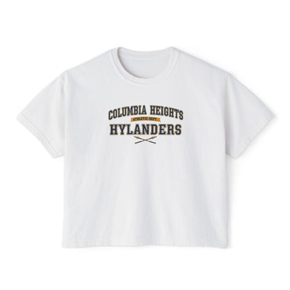 Columbia Heights Hylanders Stylish Women's Boxy Tee - Casual Comfort for Everyday Wear