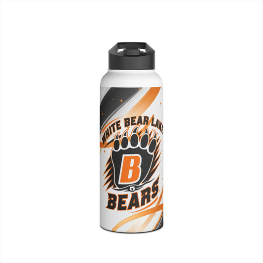 White Bear Lake Bears Stainless Steel Water Bottle, Durable