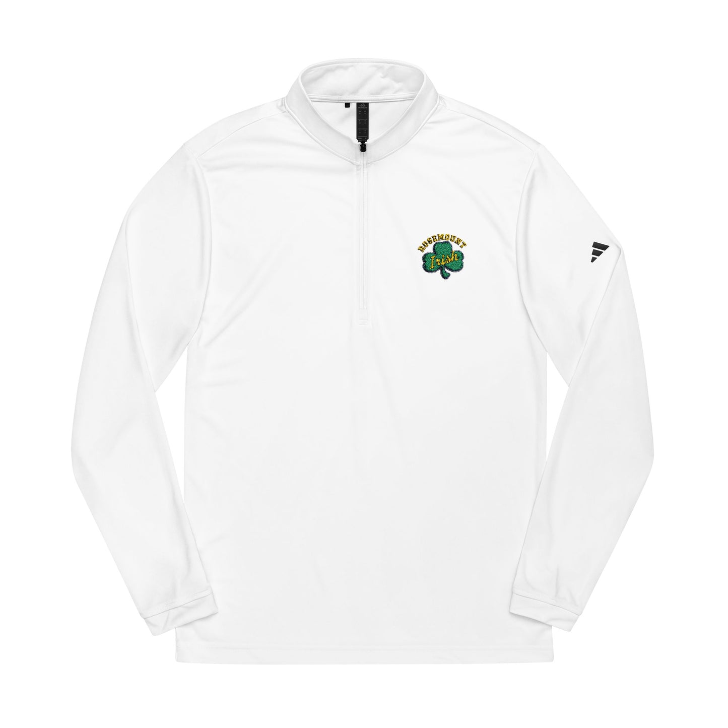 Embroidered Shamrock Quarter-Zip Pullover — adidas® Performance Golf Top