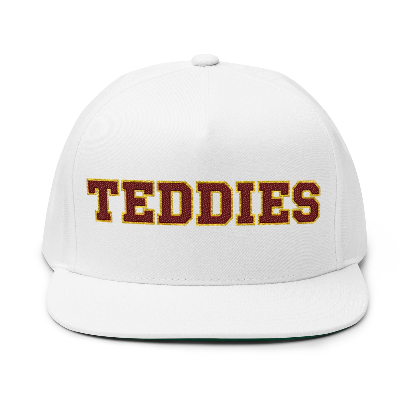 Minneapolis Roosevelt Teddies Embroidered Flat Bill Cap — School Spirit Snapback
