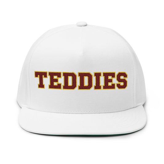 Minneapolis Roosevelt Teddies Embroidered Flat Bill Cap — School Spirit Snapback