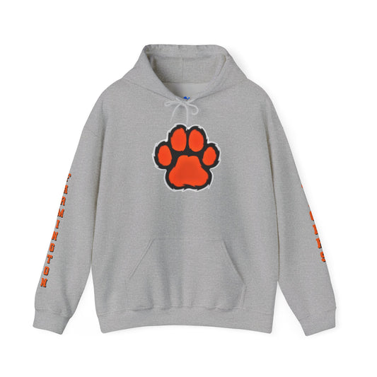 Tigers Paw Hoodie — Farmington School Spirit Black Hooded Sweatshirt