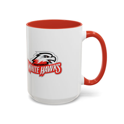 Mound Westonka White Hawks Accent Coffee Mug - Stylish 15oz or 11oz